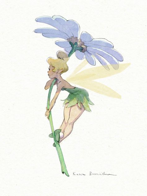 Original Disney Fairies, Tinkerbell Art, Bell Art, Tinkerbell Disney, Tinkerbell Fairies, Walt Disney Animation Studios, First Generation, Disney Fairies, Cute Doodles Drawings