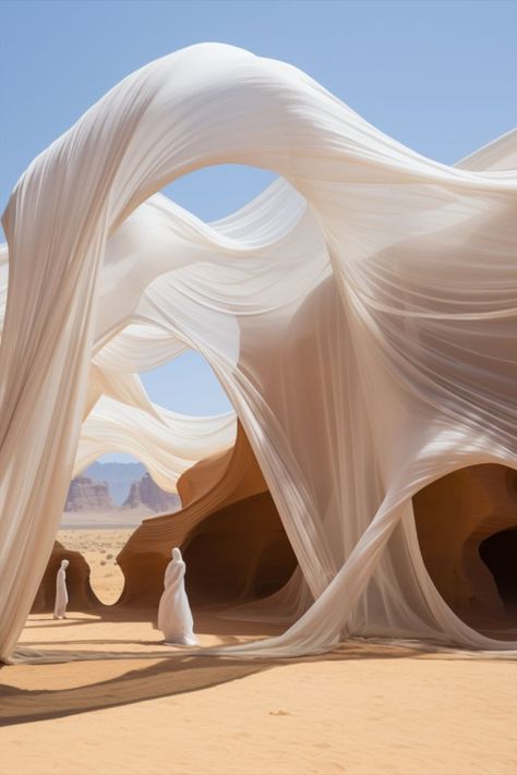 Sound Sculpture, Concept Models Architecture, Desert Environment, Desert Life, Desert Vibes, Healing Space, Wood Shop Projects, Desert Art, Shade Structure