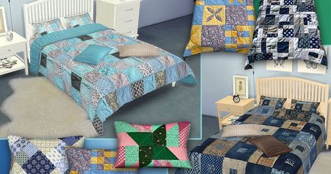 Corporation "SimsStroy": The Sims 4. Set "Quilting". The Sims 3, Sims 3, The Sims 4, The Sims, Sims 4, Toddler Bed, Furniture Decor, Quilting, Bed