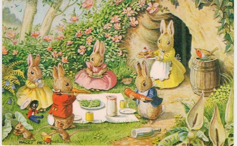 by Racey Helps Lapin Art, Illustration Mignonne, Bunny Art, Illustration Vintage, Art Et Illustration, Woodland Creatures, Beatrix Potter, Peter Rabbit, Childrens Illustrations