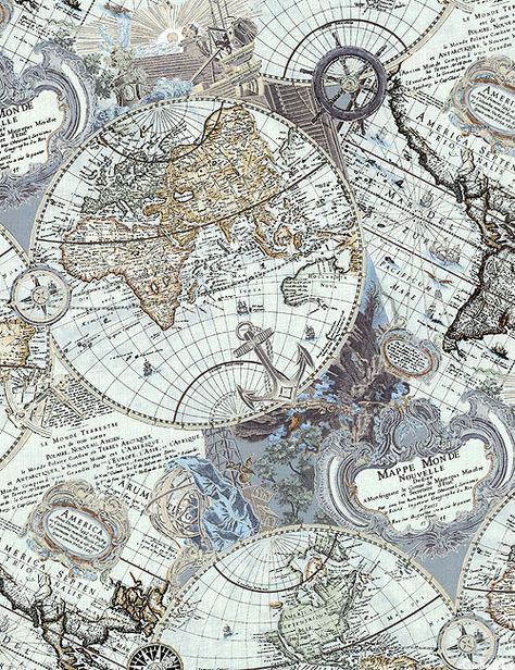 Renaissance Man - Mapping Skills - Ash Gray  A shirt for someone I know. Kertas Vintage, Travel Background, Community Photos, Stickers Kawaii, Map Wallpaper, Ash Gray, Old Maps, Vintage Diy, Antique Maps