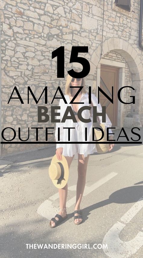 Looking for cute beach outfits? Check out this post on the best beach outfit ideas to level up your summer style! Whether you want to wear a boho chic beach outfit, casual beach outfit, casual vacation beach outfit, or if you're traveling to Hawaii, Mexico, or have other summer travel plans, find your next look in this post! Casual Caribbean Outfits, Casual Mexico Outfit Ideas, Beach Holiday Outfits Women, Goa Wear For Women, Weekend Beach Trip Outfits, Walk On The Beach Outfit, Celebrity Beach Outfits, Tropical Beach Outfits, Beach Bag Outfit