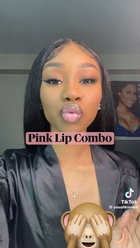 Lip makeup, Beauty, Lips, Cosmetics, Pout, Lipstick, Lip gloss, Lip liner, Lip pencil, Lip care, Confidence, Flawless, Stunning, Glamour, Makeup artist, Self-expression, Makeup tips, Lip combo, Lip combo tutorial, Tutorial, Inspo, Makeup Inspo, Dark skin, Brown skin Jayda Wayda Lip Combo, Pink Lip Combo For Dark Skin, Pink Lip Combo Dark Skin, Natural Lip Looks Black Women, Brownskin Girl Lip Combo, Cute Lip Combos For Light Skin, Nyx Lip Combo Black Women, Nyx Butter Gloss Lip Combo Brown Skin, Pink Lip Gloss For Dark Skin