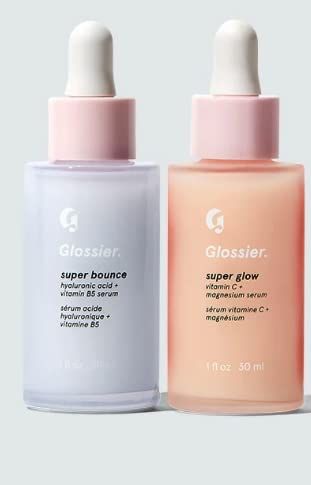 Glossier Serum, Natural Wrinkle Remedies, Tighten Facial Skin, Super Glow, Smooth Skin Texture, Face Hydration, Hydrating Serum, Skin Care Brands, Skin Care Solutions