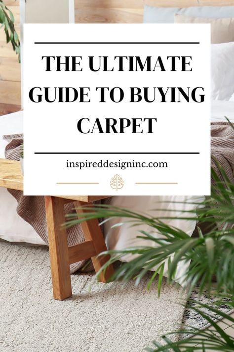 The ultimate guide to buying carpet. Inspired Design Inc. Types Of Carpet Living Rooms, Carpet On Dark Wood Floors, Bedrooms With Carpet Ideas, Dark Wall To Wall Carpet, Popular Carpet Choices, Choosing Carpet Color, Carpet 2023 Trends, How To Choose Carpet Color, How To Choose Carpet