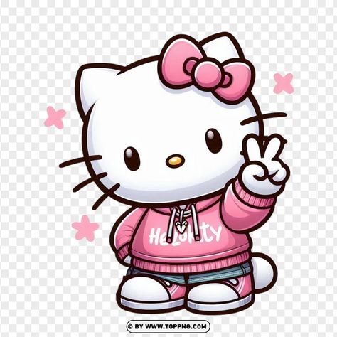 Old Hello Kitty Cartoon, Hello Kitty Stickers Png, Hello Kitty Transparent Png, Hello Kitty Peace Sign, Pictures Of Hello Kitty, Hello Kitty Illustration, Cool Hello Kitty, Sticker Hello Kitty, Hello Kitty High