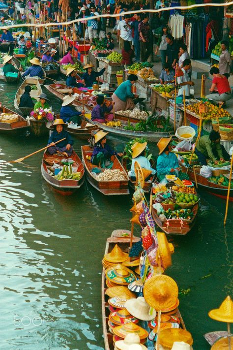 Floating Market Thailand, Bangkok Shopping, Thailand Vacation, Thailand Adventure, Floating Market, Ao Nang, Koh Phangan, Phuket Thailand, Bhutan