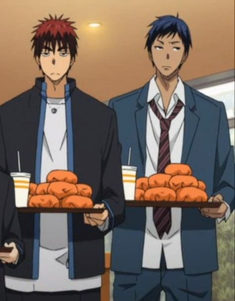 Kuroko Basketball Aomine, Kagami And Aomine, Aomine And Kagami, Kuroko's Basketball Wallpaper, Aomine X Kagami, Kise Kuroko No Basket, Kuroko No Basket Kuroko, No Basket Kuroko, Kagami Kuroko