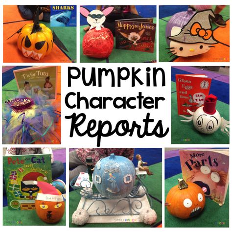 Pumpkin Book Reports are one of my favorite family projects each year! Pumpkin Book Characters Ideas Easy, Literacy Pumpkin Ideas, Pumpkin Book Report, Decorating A Pumpkin, Book Report Ideas, Book Pumpkins, Book Character Pumpkins, Story Book Pumpkin, Pumpkin Character