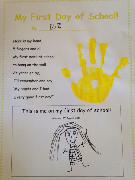 Images By Tara Furness On Early Years | Preschool First Day Preschool First Day, First Day Activities, All About Me Preschool, Welcome To School, First Day School, First Day Of School Activities, Back To School Crafts, Preschool Class, Kindergarten First Day