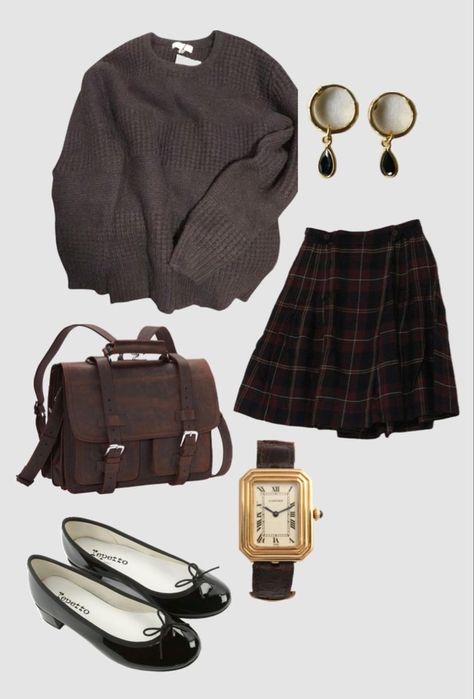 Harry Potter Academia Outfit, Outfits For Harry Potter Dr, Harry Potter Winter Outfits, Cute Hogwarts Outfits, Harry Potter Fits, Hp Inspired Outfits, Harry Potter Shifting Outfits, Harry Potter Core Outfits, Harry Potter Outfits Ideas