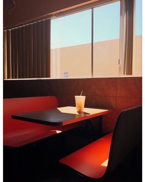 Untitled photo by William Eggleston. . . #beautiful #room #empty #cup #coffee #seat #alone #windows #restaurant #red #colour #blinds #light… Eggleston Photography, Eggleston William, Shore Photography, Nan Goldin, Design Café, Empty Cup, William Eggleston, Diane Arbus, Martin Parr