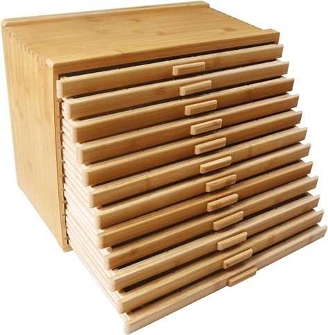 Amazon.com: Vencer 12-Drawer Bamboo Artist Supply Storage Box - Effortlessly Organize and Store Pencils,Pens,Pastels,Markers,Brushes,and Tools with Adjustable Compartments and Generous Capacity,VAO-020 : Home & Kitchen Artist Storage, Wooden Containers, Wooden Drawer, Sewing Supplies Storage, Blending Tools, Artist Supplies, Wooden Drawers, Drawer Box, Pens Pencils