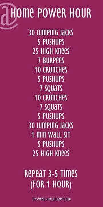 Home Power Hour Workout HIIT Hour Workout Routine, 1 Hour Workout, Calorie Workout, Workout Pics, Full Body Cardio, Weekend Workout, Summer Bod, Hour Workout, Workout Time