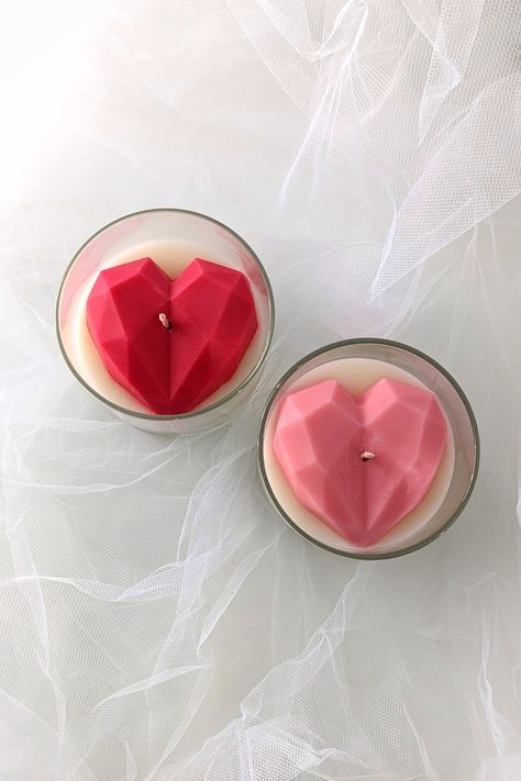 Heart Shape Candle, Candles For Valentines Day, Valentines Day Candles Ideas, Candle Valentines Ideas, Candles Valentines Day, Valentine’s Day Candles, Valentines Candles Ideas, Valentines Day Candles, Valentines Candles