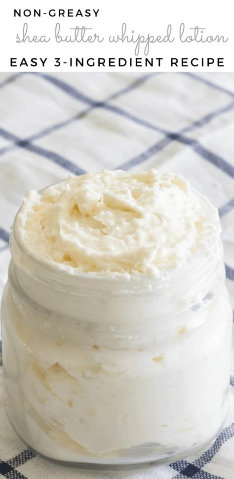 Shea Butter Lotion Recipe, Our Oily House, Diy Body Butter Recipes, Homemade Lotion Recipe, Body Butter Recipes, Shea Butter Recipes, Whipped Lotion, Homemade Lotions, Shea Butter Lotion