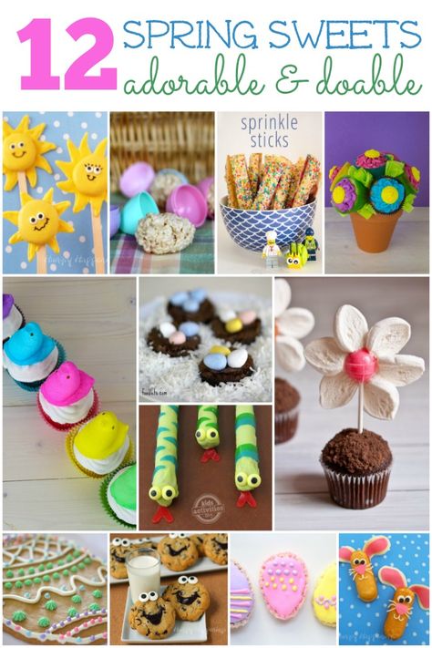 20 Adorable (and Doable) Spring Treats for Kids Spring Treats For Kids, Easy Spring Treats, April Holidays, Spring Sweets, Preschool Food, Spring Snacks, Easy Spring Recipes, Marshmallow Flowers, Spring Kindergarten