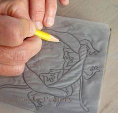 sgraffito tips http://www.lakesidepottery.com LOTS of great ceramcis tips and tricks here. Sgraffito Technique Patterns, Sgrafitto Ceramics Patterns, Pottery Scraffito Patterns, Scrafito Patterns, Scrafito Pottery, Sgraffito Designs Pattern, Scraffito Designs Simple, Clay Sgraffito, Trace Pattern