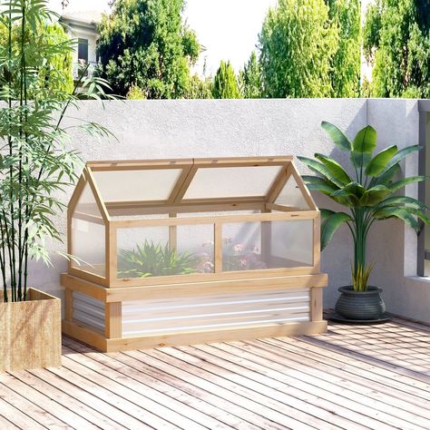 Cold Frame Greenhouse, Mini Serre, Raised Garden Bed Kits, Greenhouse Cover, Hobby Greenhouse, Portable Greenhouse, Polycarbonate Greenhouse, Garden Flower Beds, Wooden Greenhouses