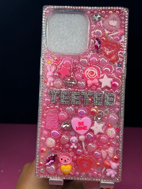 All phone cases are clear and charms are encapsulated in resin. long lasting cases if you need a phone type that isn't listed click "other kind of phone" and put the type of phone you have in the personalization option  Packed bling (lots of charms and rhinestones) Minimalist bling (minimal bling) All charms are random  Charm color theme can be chosen  Customs, like (names, angel numbers, phrases are available) *If anything regarding your order needs to be changed it has to be with 24hrs of the Iphone Case Charms, Charm Phone Cases, Phone Case With Charms, Bling Phone Cases Rhinestones, Junky Cases, Bling Phone Cases Diy, Bedazzled Phone Case, Junk Case, Bling Phone Cases