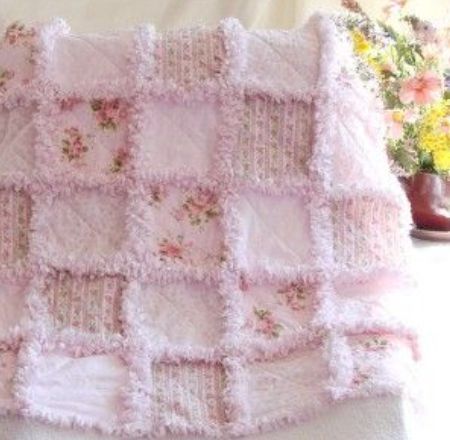 Extra Raggy Quilts In Soft Pastels and Calico For More Snuggle - Quilting Cubby Rag Quilt Instructions, Rag Quilting, Girls Rag Quilt, Quilt Decor, Rag Quilt Tutorial, Shabby Chic Quilts, Rag Quilt Patterns, Baby Rag Quilts, Rag Quilts