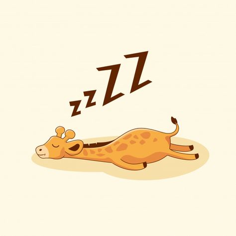 Cartoon cute lazy giraffe sleep Premium Vector | Premium Vector #Freepik #vector #nature #cartoon #animal #cute Giraffe Sleeping, Giraffe Cartoon, Nature Cartoon, Lazy Animals, Giraffe Drawing, Premium Vector Cartoon, Giraffe Illustration, Vector Nature, Cartoon Giraffe