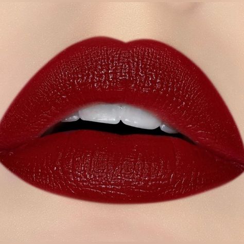 Lips Reference Drawing, Tattoos Lips, Lips Reference, Dark Red Lip, Cherry Red Lipstick, Dark Lip Makeup, Maroon Lipstick, Deep Red Lipsticks, Lips Tattoo