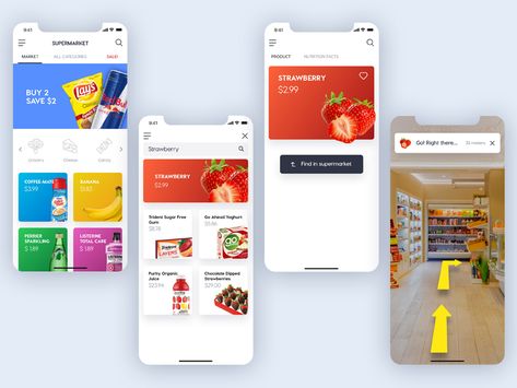 Supermarket IOS app design concept Supermarket App, App Design Process, Menu Minimalist, Health App Design, Ios 7 Design, Mobile Ux, App Design Layout, Android App Design, Ios App Design