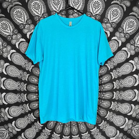 New Without Tags Sky Blue T-Shirt Next Level Apparel Brand Size Medium Lightweight Super Soft New My Husband Bought It Ended Up Not Liking The Color H White Tee Shirts, Apparel Brand, Lightweight Shorts, Concert Tshirts, Blue T Shirt, Custom Tees, Tour Shirt, Tour T Shirts, Blue Tshirt