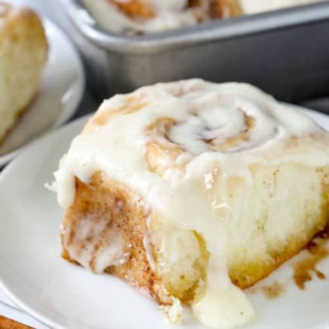 Overnight Cinnamon Rolls, Cinnamon Roll Icing, Cinnamon Roll Recipe Homemade, Oh Sweet Basil, Best Cinnamon Rolls, Homemade Cinnamon Rolls, Active Dry Yeast, Sweet Basil, Cinnamon Rolls Homemade