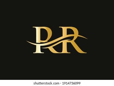 Premium Letter RR Logo Design with water wave concept. RR letter logo design with modern trendy Rr Logo Design Letter, Rr Logo Design, Rr Logo, Flat Logo Design, Letter Art Design, Initials Logo Design, Handwritten Logo, Monogram Logo Design, Logo Design Art