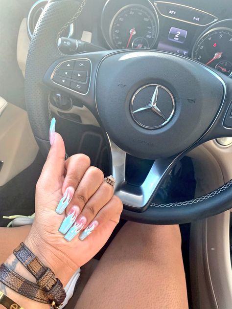 Black Girls Driving Aesthetic, Black Woman Driving Car Aesthetic, Driving Aesthetic Black Women, Drivers Licence Aesthetic, Long White Nails, Soft Princess, 1st Car, American Nails, Board Pictures