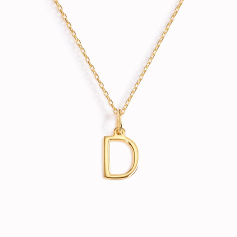 Letter pendant necklace