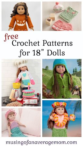 Doll Clothes Crochet Patterns Free, Crochet Baby Doll Clothes, My Life Doll Clothes, Og Doll, Doll Printables, My Life Dolls, Crochet Doll Clothes Free Pattern, Crochet Doll Clothes Patterns, American Girl Crochet