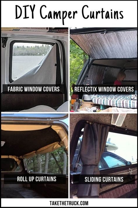 Diy Camper Curtains, Rideaux Camping-car, Campervan Curtains, Prius Camping, Vehicle Camping, Camper Curtains, Camper Windows, Kangoo Camper, 1000 Lifehacks