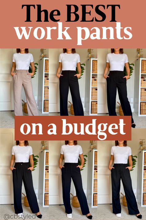 Slacks For Short Women, Women’s Business Pants, Dress Slacks For Women Business Casual, Comfy Dress Pants For Women, Formal Pants With Tshirt Women, Best Work Pants For Women Business Casual, Work Pants For Short Women, Business Casual Pants Outfits For Women, How To Wear Slacks Casual