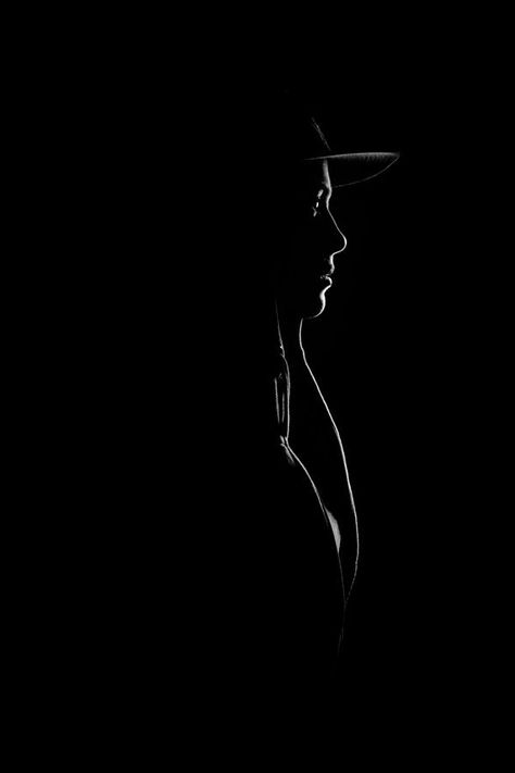 White Photo, In The Dark, A Black, A Woman, Black And White, Photography, White, Black