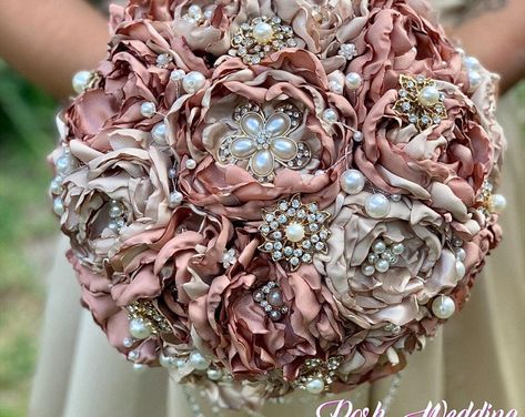 BALANCE Link Completed Brooch Bouquet for Veronica ONLY | Etsy Bridal Rhinestone Headpiece, Rose Gold Brooch Bouquet, Rose Gold Bouquet, Posh Wedding, Ivory Bouquet Wedding, Jeweled Bouquet, Bridal Brooch, Flower Girl Bouquet, Bridal Brooch Bouquet