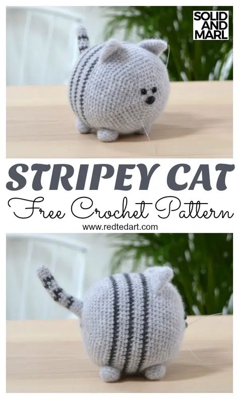 Cat Pillow Pattern, Cat Adorable, Kat Haken, Cat Crochet Pattern, Crochet Cat Toys, Chat Crochet, Crocheted Cat, Cat Crochet, Crochet Mignon