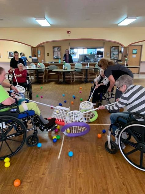 Activity Director Ideas For Seniors Crafts Nursing Homes, Nursing Home Exercise Activities, Nursing Home Games, Long Term Care Activities, Hungry Hippo Game, Crafts For Seniors Assisted Living, Elderly Activities Crafts, Seniors Activities, Games For Senior Citizens