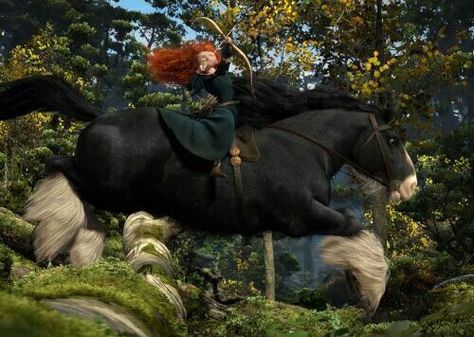 Great jump! Brave Wallpaper, Brave Movie, Brave 2012, Lion King Broadway, Up Pixar, Foto Disney, Disney Brave, Merida Brave, Walt Disney Animation