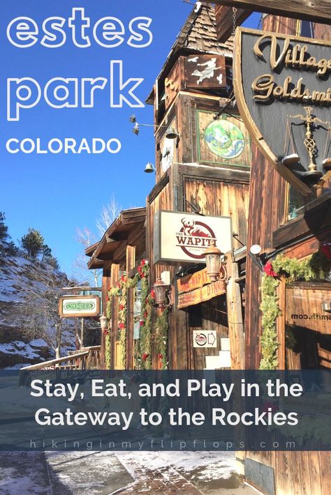 The gateway to the Rockies is full of adventure, great food, and fun lodging experiences. Our tops picks for spending a weekend in Estes Park Colorado #Colorado #weekendgetaway #travel Estes Park Colorado Food, Estes Park With Kids, Estes Park Food, Things To Do In Estes Park Co, Travel Denver, Estes Park Restaurants, Denver Travel, Rocky Mountain National Park Colorado, Road Trip To Colorado