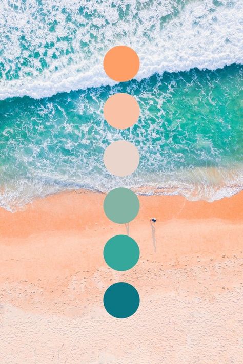 Light Teal Color Scheme, Summer Beach Colour Palette, Cabo Color Palette, Hawaii Colors Palette, Bright Beach Color Palette, Beachy Color Schemes, Tropical Pastel Color Palette, Beach Colour Scheme, Sunset Ocean Color Palette