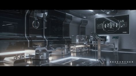 RESEARCHER / Concept Art on Behance Shifting Visualisations, Sci Fi Kitchen, Space Colony Concept, Marvel Shifting, Scifi Building, Scifi Interior, Man Garage, Dr Marvel, Ancient Greek City