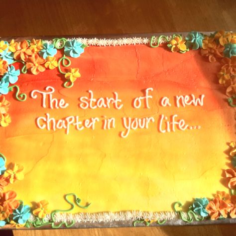 Retirement Cake   http://suddenly65.com Fairwell Cake Ideas, Farewell Cake Ideas, Congratulations Cake Ideas, Retirement Cakes Ideas For Women, Retirement Cake Ideas, Retirement Cake Sayings, Goodbye Cake, Retirement Party Cakes, Farewell Cake