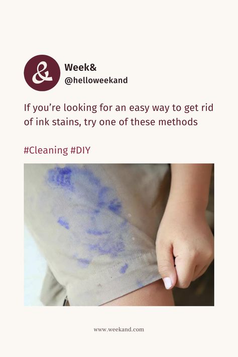 You just need a little patience and a few common ingredients to get ink out of clothes. Ink Out Of Clothes After Washing, How To Get Pen Out Of Clothes, Getting Ink Out Of Clothes, How To Get Ink Out Of Clothes, Get Ink Out Of Clothes, Remove Ink From Clothes, Ink Out Of Clothes, Ink Removal, Stain Remover Clothes