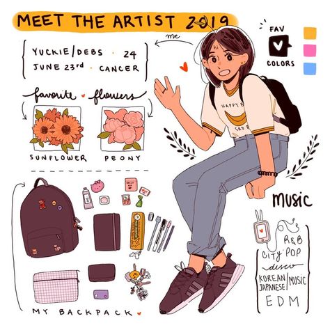 Meet The Artist Aesthetic, Meet The Artist Drawing, Meet The Character, Things I Dislike, Artist Instagram, Creative Drawing Prompts, Better Late Than Never, Lukisan Cat Air, Creative Drawing