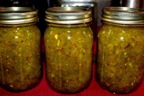 Grandma's Zucchini Relish Recipe - Passed Down For Decades Cucumber Relish Recipes, Zucchini Relish Recipes, Canning Zucchini, Pickle Relish Recipe, Ham Salad Recipes, Zucchini Relish, Zucchini Pickles, Relish Recipe, Spicy Pickles