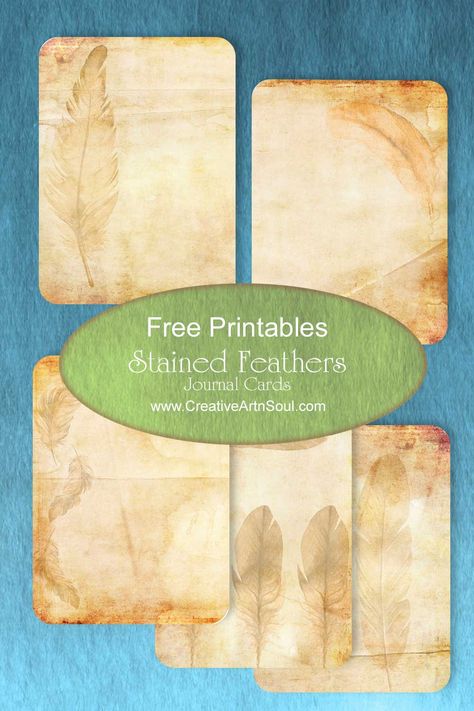 Printable Backgrounds Pattern, Free Printable Journal Cards, Junk Journal Cards Ideas, Journal Cards Free Printable, Friend Journal, Feather Printable, Journal Printables Free, Free Paper Printables, Free Printable Paper