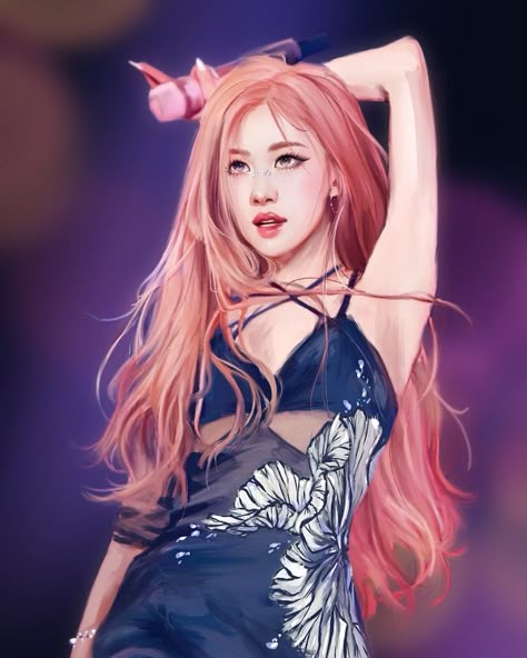 Cr shanlie.art Blackpink Rose Coachella, Cover For Instagram Highlights Me, Blackpink Rosé Coachella, Rose Coachella, Jennie Drawing, 2023 Coachella, Rosé Coachella, Album Cover Wallpaper Collage, Barbie Dress Fashion